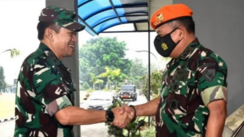 Marsda TNI Eris Terima Kunjungan Kas Koopsudnas di Mako Kopasgat